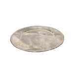 Adorno Decore Plato 30cm Plateado Hierro