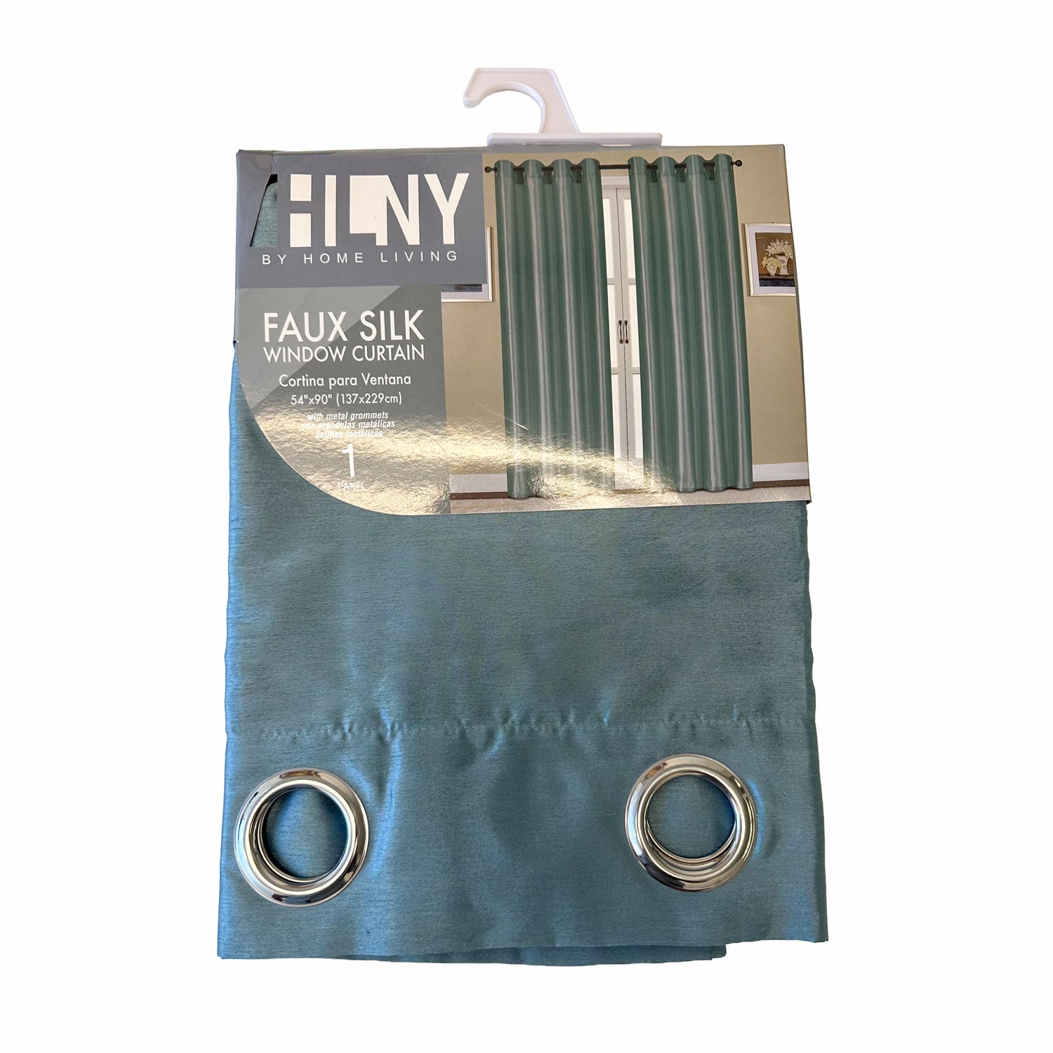 715-0421061-min Cortina Casa Home 137x229cm Celeste Poli - Imagen 1