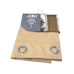 Cortina Casa Home 54x90 Pulgadas Kaki Poli