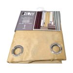 Cortina Casa Home 54x90 Pulgadas  Dorado Poli