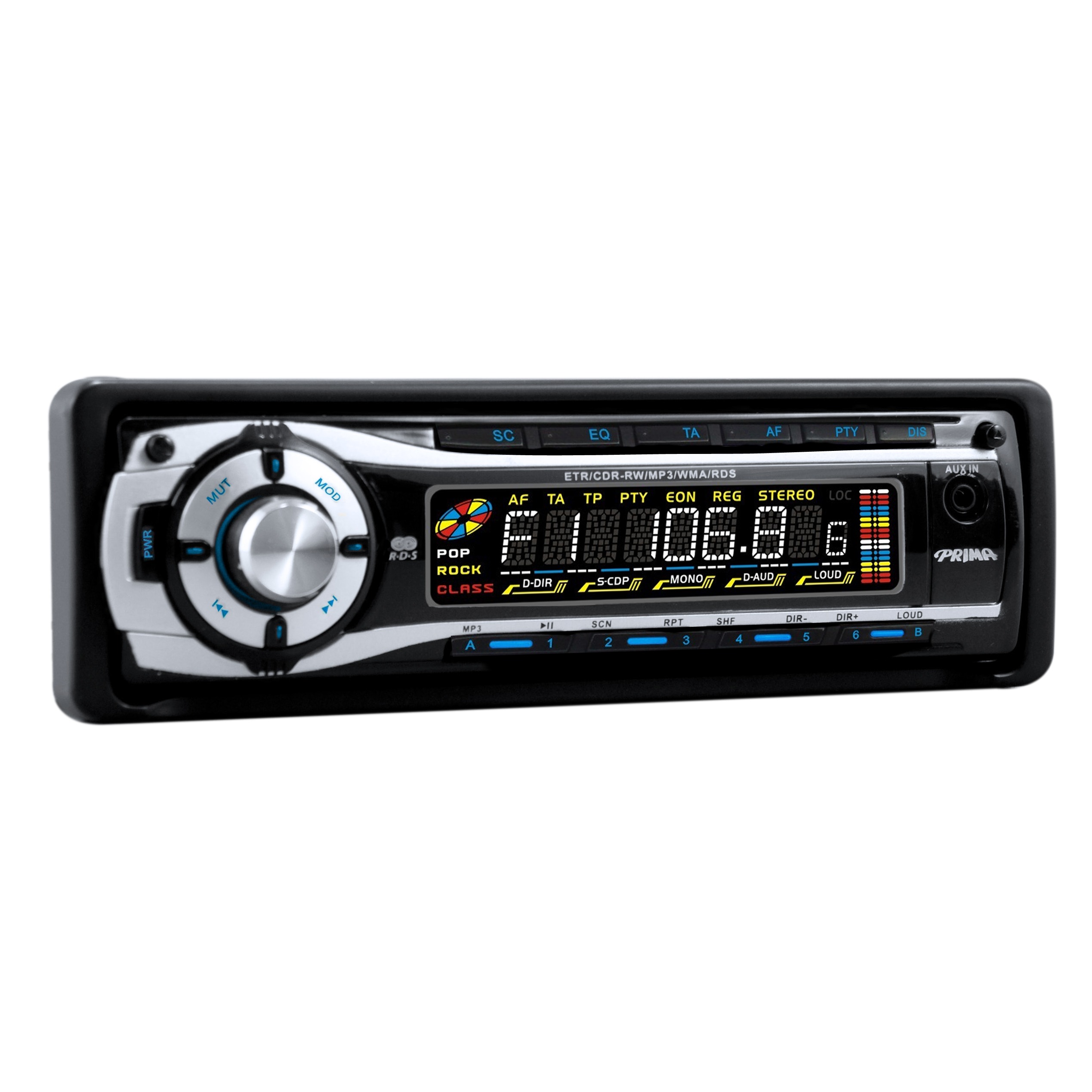 Radio para Auto PRIMA desmontable MP3 25WX4 CD8773-MO - Galerias Quezada