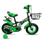 Bicicleta Niños aro 12" con canasta verde