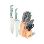 Juego cuchillos OSTER 14pzs silicon silver