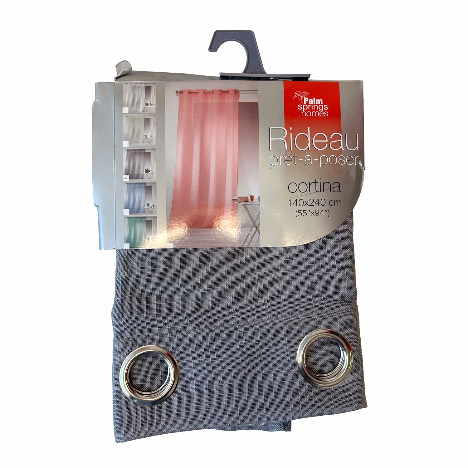 770-A1800076-min Cortina Casa Palm 140x240cm Gris Poli - Imagen 1